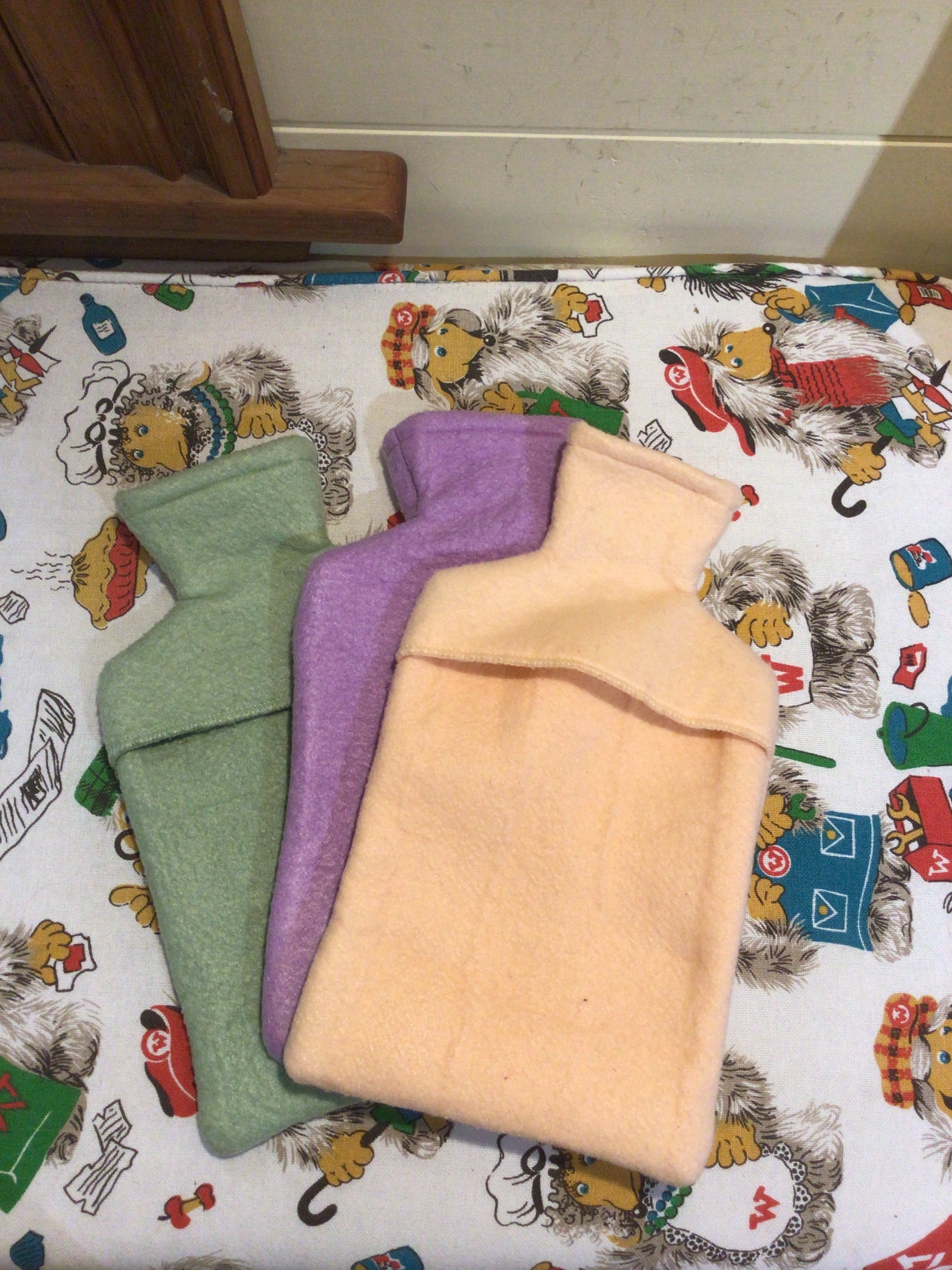 Hottie covers - recycled electric blankets
