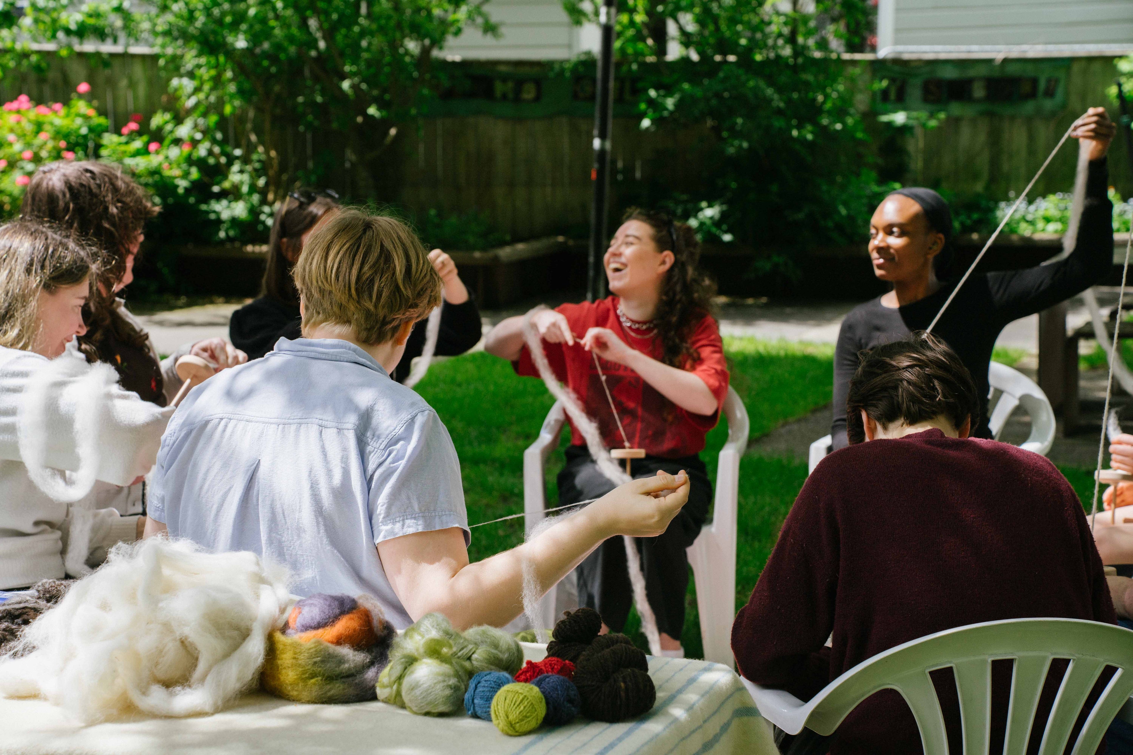 Drop Spindle Spinning